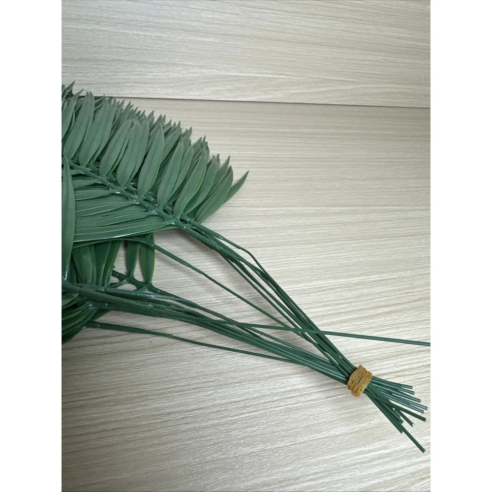 20Pcs Artificial Palm Leaves‎ Tropical Plant Single Pieces Green Arrangement